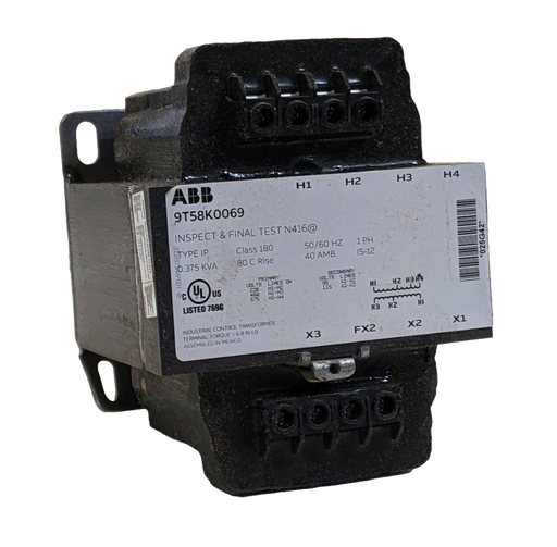 ABB General Purpose Transformer 9T58K0069  - North East Escalator Parts