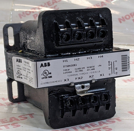 ABB General Purpose Transformer  9T58K0083 - Northeast Escalator Parts