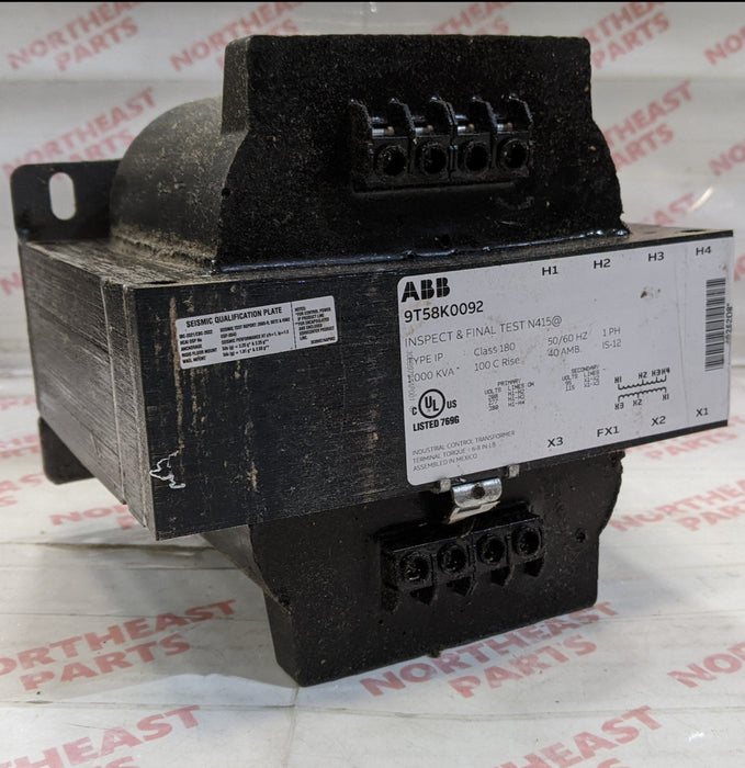 ABB General Purpose Transformer  9T58K0092 - Northeast Escalator Parts