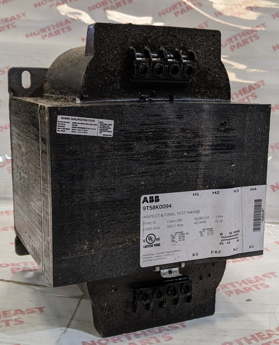 ABB General Purpose Transformer  9T58K0094 - Northeast Escalator Parts