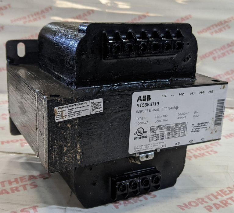 ABB General Purpose Transformer  9T58K3719 - Northeast Escalator Parts